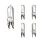 Bulbrite 25W Dimmable Clear T4 Bi-Pin G9 Halogen Bulb, 5PK 860826 - alternate 1