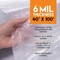 Xpose Safety Tarp, 40 ft x 100 ft, 6 Mil, White, Polyethylene C-640-X - alternate 5