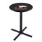 Holland Bar Stool Co 42" Blk Wrinkle Northern Illinois Pub Table, 36" dia. Top L211B4236NorIll - alternate 1