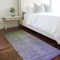 Homeroots 8' Runner Olive Green and Purple Ombre Washable Non Skid Indoor Outdoor Runner Rug 563719 - alternate 8