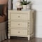 Bali & Pari Kyla Nightstand with Spindle Legs - 3-Drawer Bedside Table with Turned Detailing and Inset Paneling 270-14785-ZORO - alternate 8