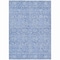 Homeroots 5' X 8' Denim Blue And Ivory Floral Washable Indoor Outdoor Area Rug 604672 - alternate 5