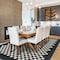 World Rug Gallery Contemporary Checkered Border Washable Non Slip Area Rug 3 ft x 5 ft Black WR81BLACK3X5 - alternate 7