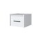 Homeroots 10" White Wood One Drawer Floating Nightstand 546176 - alternate 1