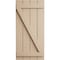 Ekena Millwork Rustic Four Board Joined Board-n-Batten Rough Cedar Faux Wood Shutters w/Z-Board, 22W x 24H, PR SHUBJZ22X24RCPR - alternate 8
