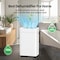 Edendirect 40 pt. 2,500 sq. ft. Dehumidifier in White with Drain Hose, Bucket, Auto Defrost, 24Hr Timer,  ZR-AP18-2418EE - alternate 5
