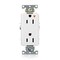 Leviton Receptacle Outlet, 15A, White, 125V 16262-WIG - alternate 1