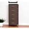 Homeroots 18" Brown Steel and Fabric Five Drawer Chest 484683 - alternate 3