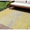 Homeroots 8' X 10' Yellow And Gold Abstract Washable Indoor Outdoor Area Rug 609471 - alternate 1