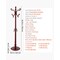 Vevor Freestanding Coat Rack Wooden Coat Tree with Stable Large Base & 11 Hooks M-52 - alternate 6