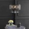 Jonathan Y Gigi 17 in. Metal/Crystal Adjustable LED Drop Chandelier, Black/Clear JYL7464A - alternate 12