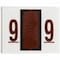 Smead Label, Bccrn, Endtab, "9", Brn Pk SMD67379 - alternate 2