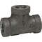 Anvil Reducing Tee 1/4in FPT X 1/4in D FPT Black Malleable Iron Black 8700120358 - alternate 3