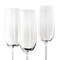 Martha Stewart 4 Piece 7.3 Ounce Flute Glass Set in Clear 142020.04 - alternate 4