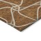 Homeroots 3' X 5' Orange And Ivory Geometric Washable Indoor Outdoor Area Rug 612893 - alternate 6