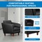 Office Star Products Lounge Seating Club Chair, Black Faux Leather SL59401-U65 - alternate 5