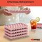 Emporio Kitchen Round Ice Cube Tray Set Pack of 2, BPA-Free, 33 Ice Balls per Tray, Lid & Tongs, Pink EMPICES32PK - alternate 5
