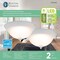 Boston Harbor Flush Mount Ceiling Fixture, 120 V, 15 W, 2-Lamp, LED Lamp, 1100 Lumens, White Fixture 4200-LED- WH - alternate 3