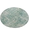 Homeroots 8' Teal Blue And Beige Round Abstract Washable Indoor Outdoor Area Rug 630545 - alternate 1