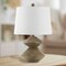 Jonathan Y Laken 21.5" Minimalist Coastal Resin/Iron 2-Stack Cairn LED Table Lamp, Brown Wood Finish JYL4062A - alternate 4