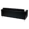 Osp Home Furnishings Pacific Sofa Couch, Black PAC53-V18 - alternate 6