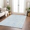 Homeroots 5' X 8' Sky Blue And Ivory Animal Print Washable Indoor Outdoor Area Rug 600655 - alternate 6