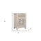 Homeroots 30" Distressed White One Drawer Carved Floral Solid Wood Nightstand 521198 - alternate 13