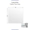 Fab Glass And Mirror 18in Square Ultra Clear Glass Table Top, Beveled Edge, Low Iron Extra Clear Tempered Glass 1 LI-18SQ12THBE - alternate 5
