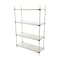 Vestil Metal Shelving Unit, 18"D x 48"W x 74"H, 4 Shelves, Stainless Steel SSS-1848 - alternate 1