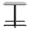 Flash Furniture 48"x30" Tabletop, Gray Faux Concrete, Seamless Surface Technology, 22x30 Black Table Height X-Bases ST-REC3048-CMGY-T2230-GG - alternate 5