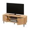 Homeroots 55in Oak Wood Enclosed and Open Storage TV Stand 724165 - alternate 5