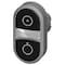 Siemens Twin pushbutton, 22 mm, round, metal, shiny, black: Symbol 5264 3SU1050-3AB11-0AQ0-ZY19 - alternate 2
