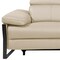 Homeroots 103" Beige Top Grain Leather Reclining Metal USB Sofa 720327 - alternate 6