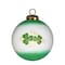 Homeroots Love Irish Hand Painted Green White And Red Glass Ball Ornament 570152 - alternate 1