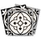Homeroots 8" X 8" Black And White Rory Peel And Stick Removable Tiles 390727 - alternate 1