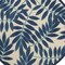 Homeroots 5' Navy Blue And Beige Round Palm Leaf Indoor Outdoor Area Rug 546650 - alternate 7
