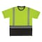 Ergodyne M Lime Class 2 Hi-Vis T-Shirt Black Bottom 8294BK - alternate 1