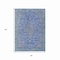 Homeroots 3' X 5' Blue And Gray Medallion Washable Indoor Outdoor Area Rug 616262 - alternate 3