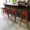 Flash Furniture 4 "H Backless Distressed Red Metal Barstool, PK4 4-ET-BT3503-30-RD-GG - alternate 7