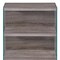 Homeroots 30" Gray Glass and Wood Two Tier Etagere Bookcase 286412 - alternate 3
