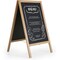 M&T Displays Rustic Wood 18.1x26.5 Inch Double Sided Chalkboard A-Frame UWOD004668X2000 - alternate 1