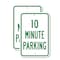 Signmission 10 Minute Parking, 12'' X 18'' 2 Signs, Heavy Gauge Aluminum, 2PK A-1218-2PACK-2565 - alternate 1