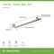 Symmons Verity 24 Inch Extra Long Towel Bar with Mounting Hardware 493TB24STN - alternate 2