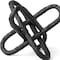 Homeroots 10" Black Metal Chain Link Tabletop Sculpture 392514 - alternate 6
