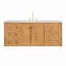 James Martin Vanities Laurent 60 in. Single Vanity, Light Natural Oak, w/ 3 CM Ethereal Noctis Quartz Top 545-V60S-LNO-3ENC - alternate 6