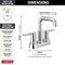Delta Nicoli Two Handle Centerset Bathroom Faucet, 6.56 in, Chrome 25849LF - alternate 3