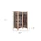 Homeroots 71" Brown Solid Wood Folding Three Panel Screen Room Divider 376806 - alternate 3