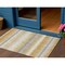 Homeroots 3' X 5' Gold Copper And Gray Striped Washable Indoor Outdoor Area Rug 598346 - alternate 1