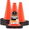 Xpose Safety Traffic Safety Cone, 12 in, PVC Plastic, No Collar, Orange, 6 pk OTC12-6-X-S - alternate 1