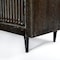 Homeroots 60in Dark Brown Solid Wood Cabinet Enclosed Storage Distressed TV Stand 489504 - alternate 6